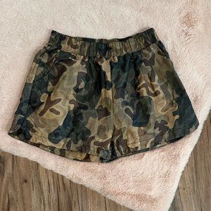 Vegan leather shorts